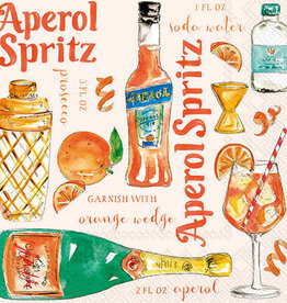 Boston International Paper Cocktail Napkins Pack of 20 Aperol Spritz
