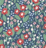Boston International Paper Cocktail Napkins 20 Ct Joyful Arrangements Blue