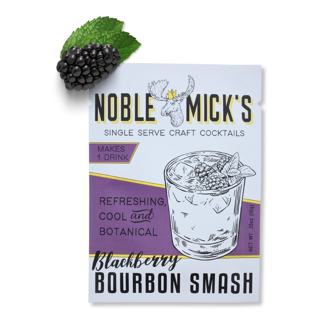 Noble Mick's Blackberry Bourbon Smash Single Serve Craft Cocktail