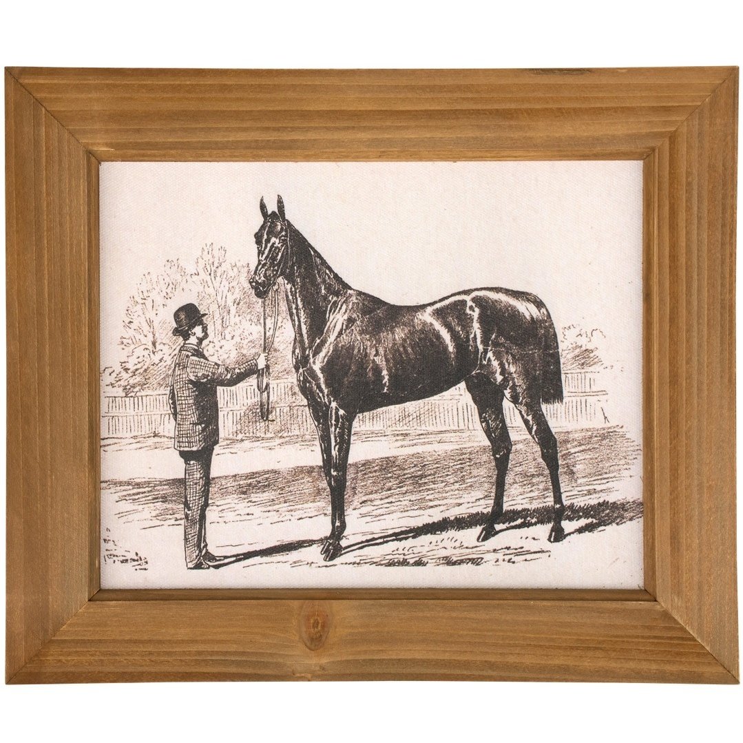Primitives by Kathy PBK Horse Sketch Framed Wall Art