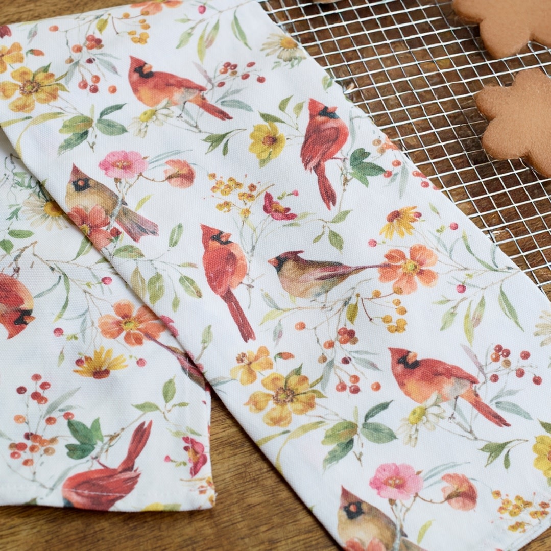 Primitives by Kathy PBK Everyday Cardinals Kitchen Towel