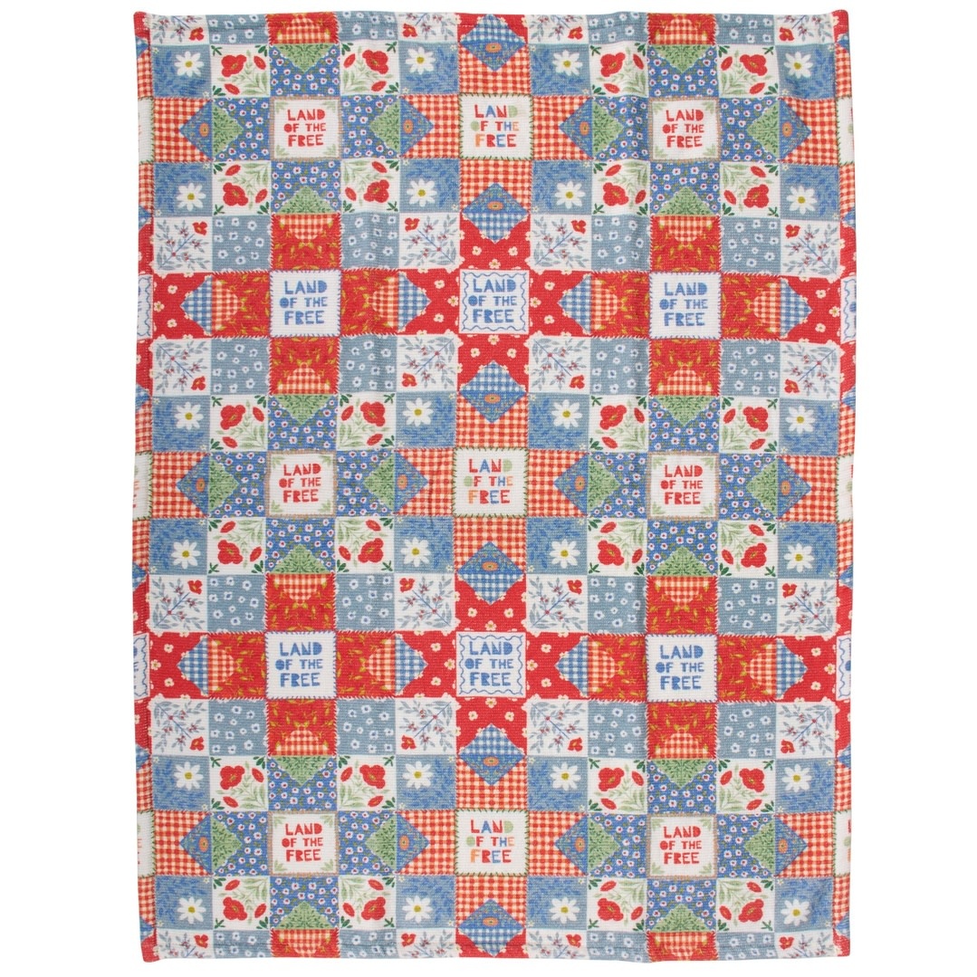 Primitives by Kathy PBK Land Of The Free Thick Kitchen Towel