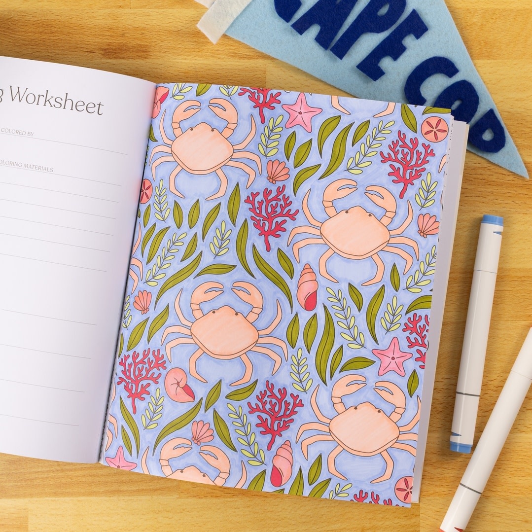 Elyse Breanne Design Coastal Americana Coloring Book