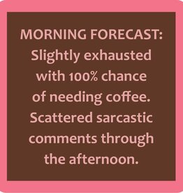 Drinks on Me COASTER Morning Forecast | Funny Home Gift | Home Bar Decor
