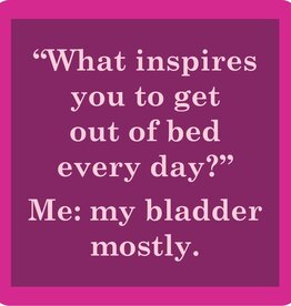 Drinks on Me COASTER My Bladder | Funny Home Gift | Home Bar Decor