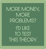 Drinks on Me COASTER More Money | Funny Home Gift | Home Bar Decor