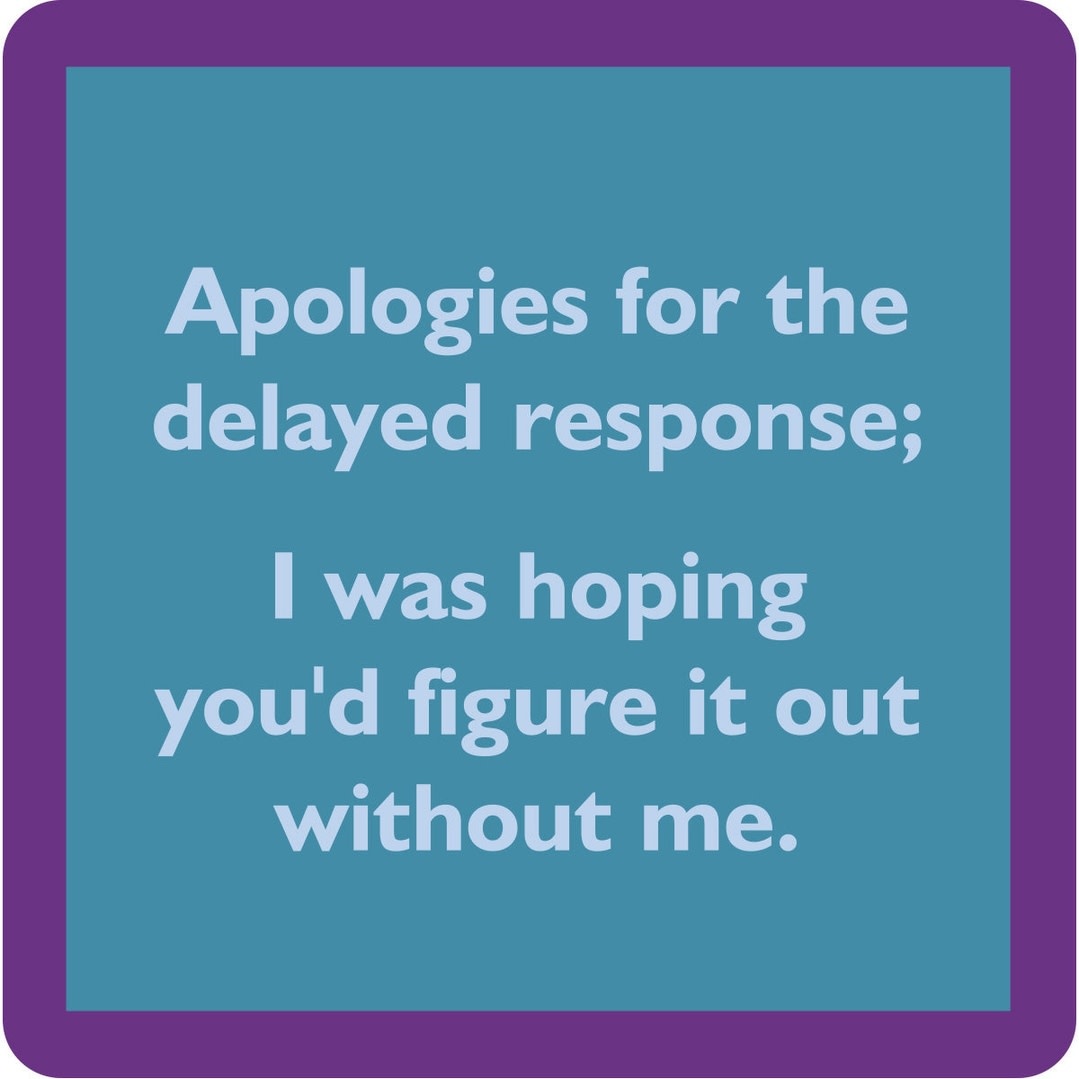 Drinks on Me COASTER Delayed Response | Funny Home Gift | Home Bar Decor