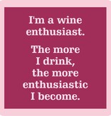 Drinks on Me COASTER Wine Enthusiast | Funny Home Gift | Home Bar Decor