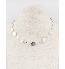 Meghan Browne Style NECK: CLOONY SILVER