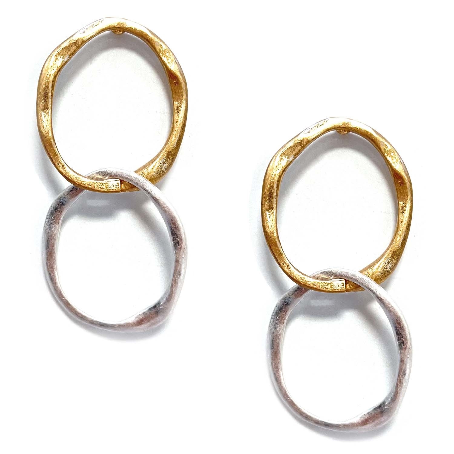Meghan Browne Style Gold Silver Earrings