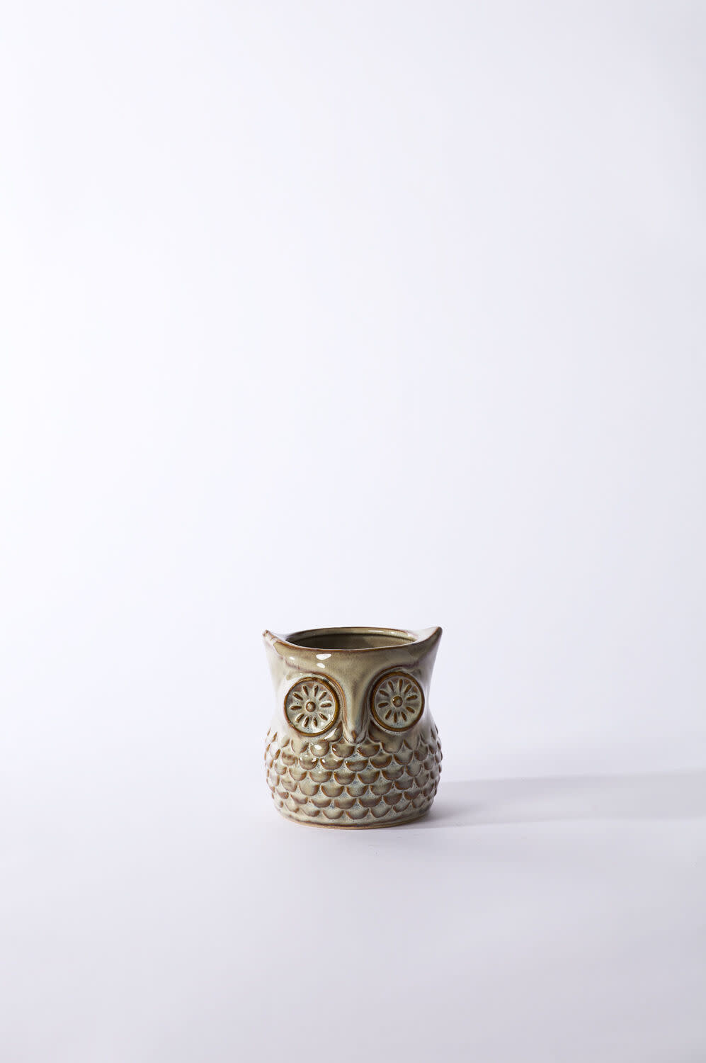 FLEURISH Great Grey Owl Pot 4.75"x 4.75"