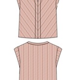 Liverpool Los Angeles short sleeve popover woven top