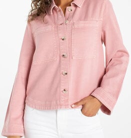 Liverpool Los Angeles high/ low denim shacket