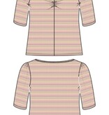 Liverpool Los Angeles 1/2 sleeve sweetheart knit top