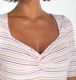 Liverpool Los Angeles 1/2 sleeve sweetheart knit top