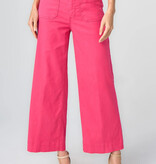 Liverpool Los Angeles crop wide leg w/ patch pockets 27' ins