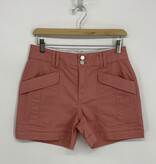 Democracy Dusty Papaya 4.5/23" "AB" Solution High Rise Double Button Utility Short