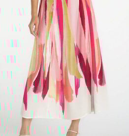 Liverpool Los Angeles pull on woven maxi skirt