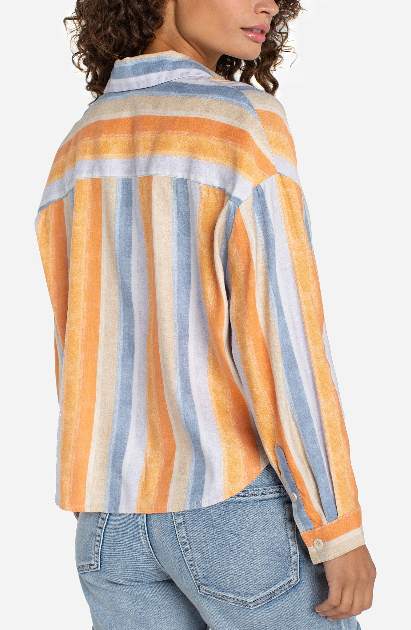 Liverpool Los Angeles long sleeve relaxed button down shirt