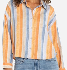 Liverpool Los Angeles long sleeve relaxed button down shirt