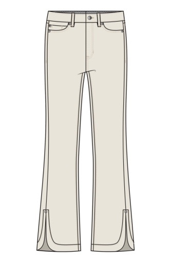 Liverpool Los Angeles high rise hannah crop flare w/ tulip hem 25 1/2' in