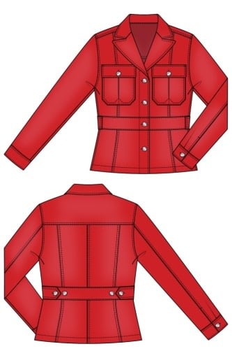 Liverpool Los Angeles peplum jacket with tab detail