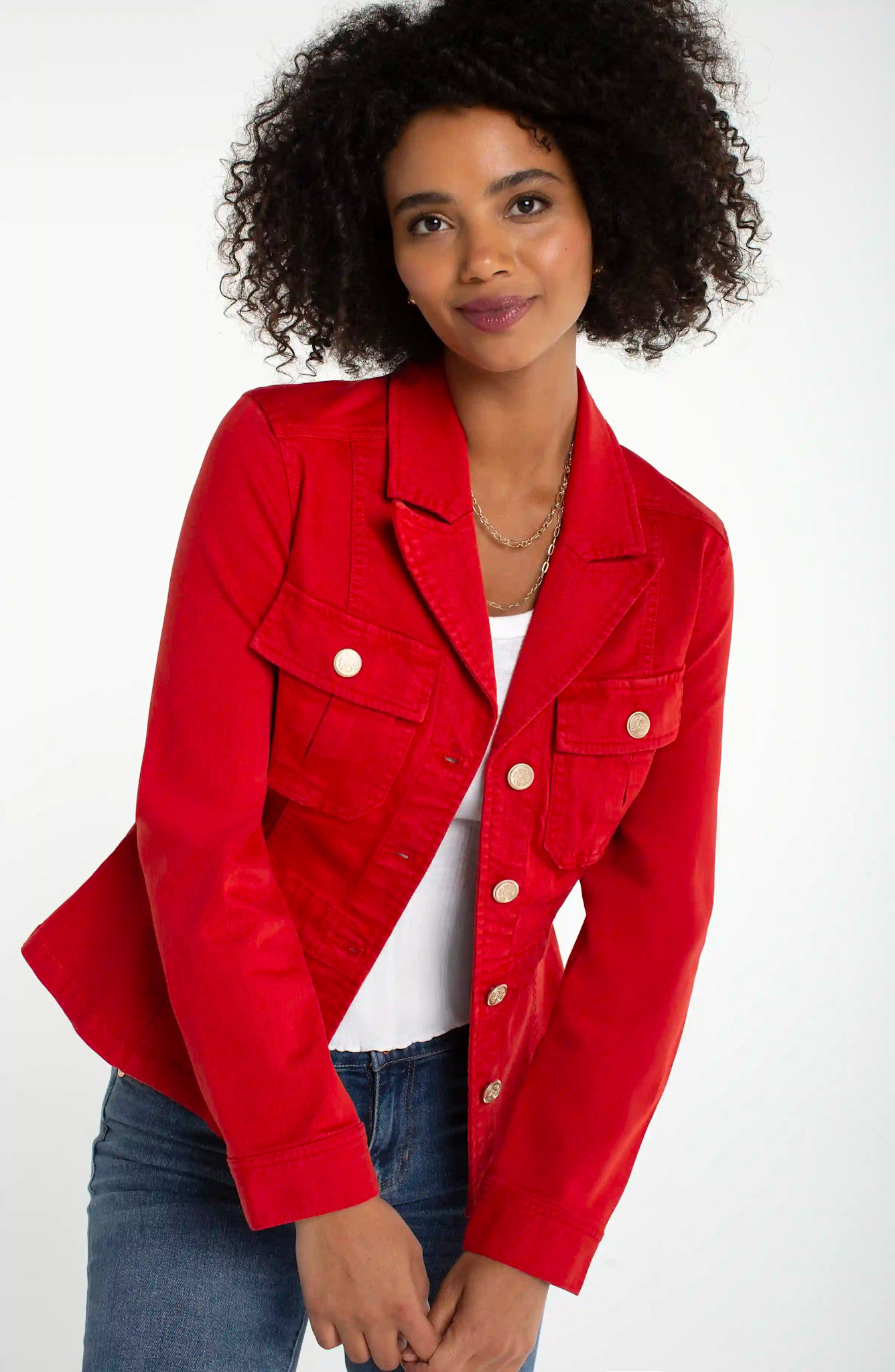 Liverpool Los Angeles peplum jacket with tab detail