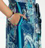 Liverpool Los Angeles sleeveless woven maxi dress w/ self belt