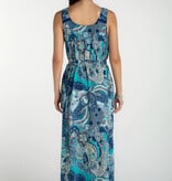 Liverpool Los Angeles sleeveless woven maxi dress w/ self belt