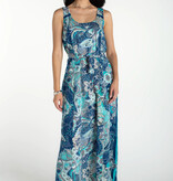 Liverpool Los Angeles sleeveless woven maxi dress w/ self belt