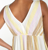 Liverpool Los Angeles sleeveless v neck asymmetrical handkerchief hem dress