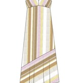 Liverpool Los Angeles sleeveless v neck asymmetrical handkerchief hem dress