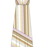 Liverpool Los Angeles sleeveless v neck asymmetrical handkerchief hem dress