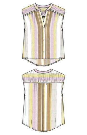 Liverpool Los Angeles dolman button front woven blouse w/ shirring