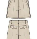 Liverpool Los Angeles pleated trouser short 5' ins