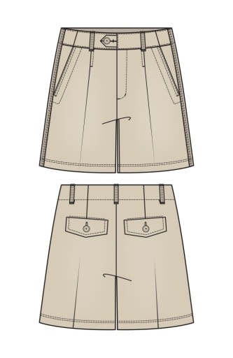 Liverpool Los Angeles pleated trouser short 5' ins