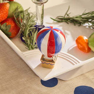 nora fleming red, white and balloon mini (patriotic hot air balloon) A452