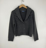 Democracy Charcoal Long Sleeve Shawl Collar Button Down Cardigan