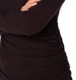 Liverpool Los Angeles long sleeve mock neck knit top w shirring