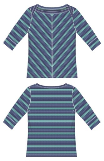 Liverpool Los Angeles 1/2 sleeve fold over boat neck knit top w/ miter