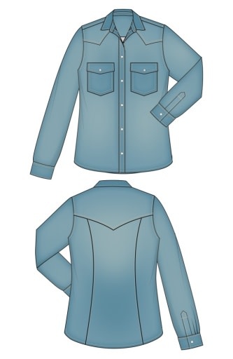 Liverpool Los Angeles western slim shirt