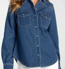 Liverpool Los Angeles western slim shirt