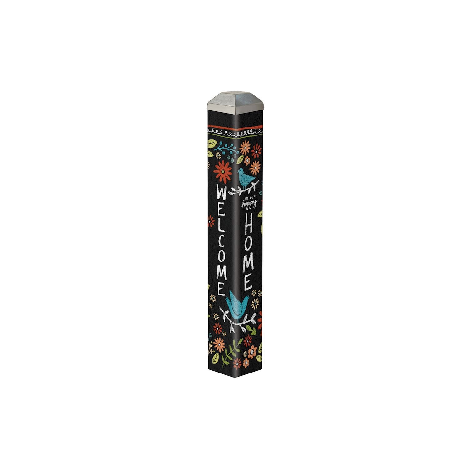 Lori Seibert Chalkboard Floral 10" Mini Art Pole