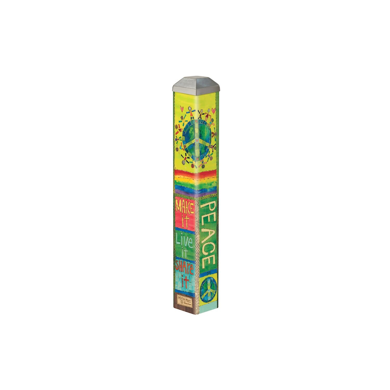 Studio M Peace and Love 10" Mini Art Pole