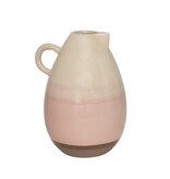 FLEURISH Decorative Ceramic Vase/Pitcher, Reactive Crackle Glaze