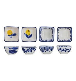 FLEURISH SMALL Hand-Painted Stoneware Dish w/ Lemons (various)
