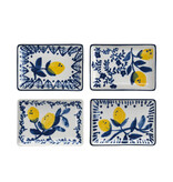 FLEURISH Hand-Painted Stoneware Dish w/ Lemons (various)
