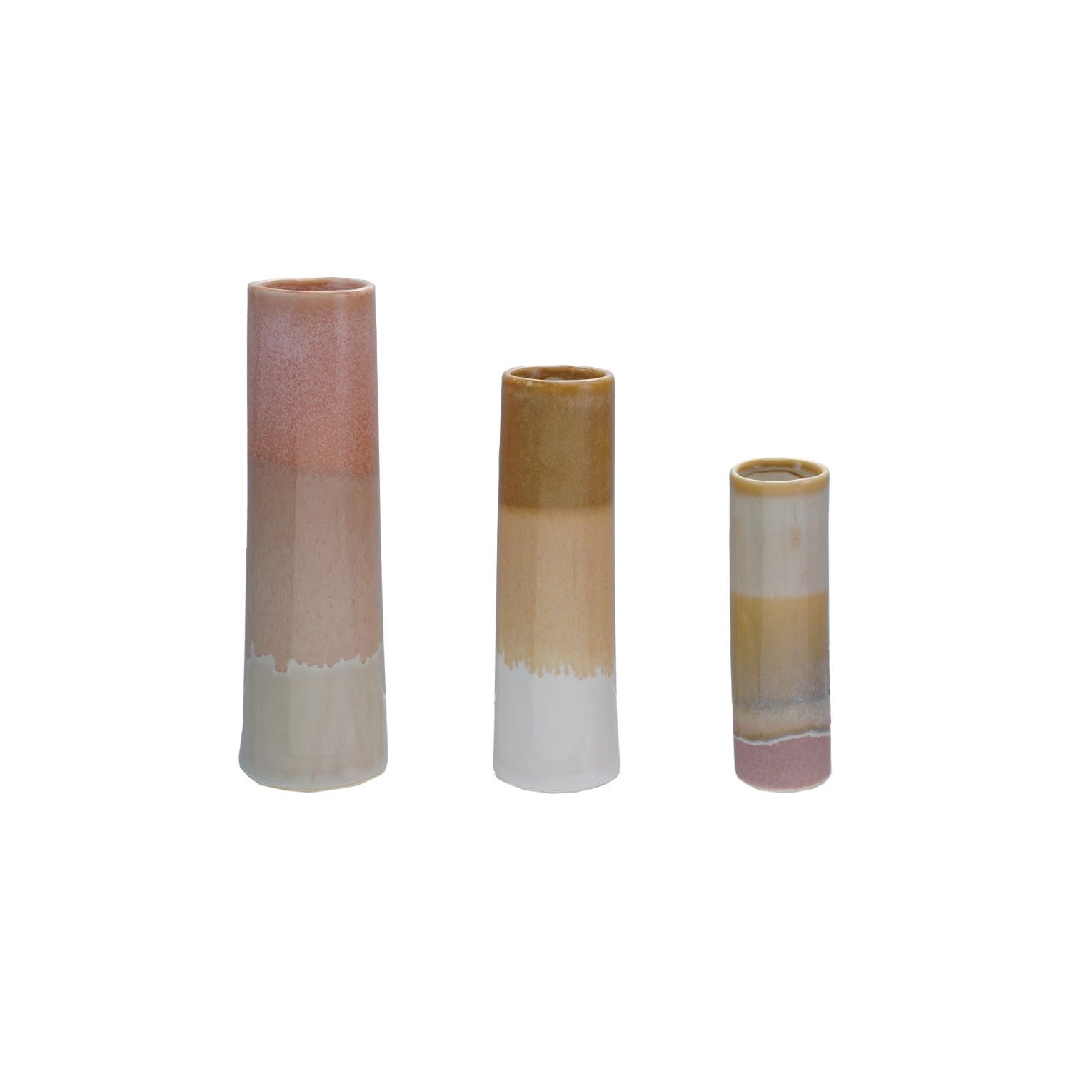 FLEURISH Stoneware Vases, Reactive Glaze(Various) (Each One Will Vary)