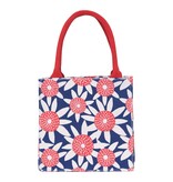 Straw Sunflower Red Itsy Bitsy Mini Tote