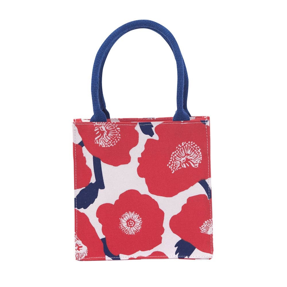 Poppies Reusable Itsy Bitsy Mini Tote